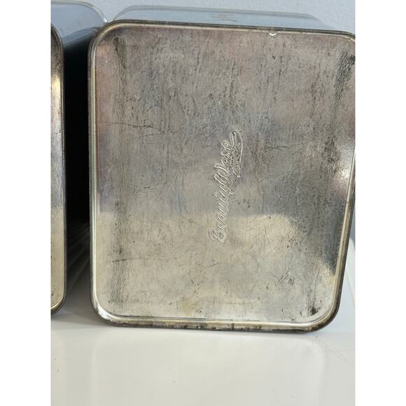 Lincoln Beautyware Canister Set Coffee & Tea Chrome Metal - Picture 7 of 8